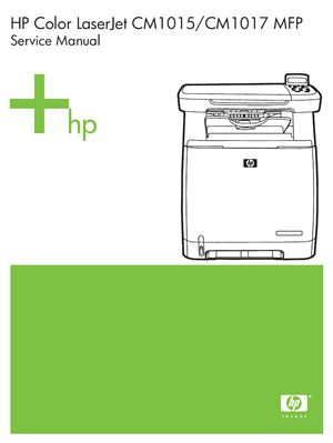HP Color LaserJet CM1015/CM1017 MFP. Service Manual