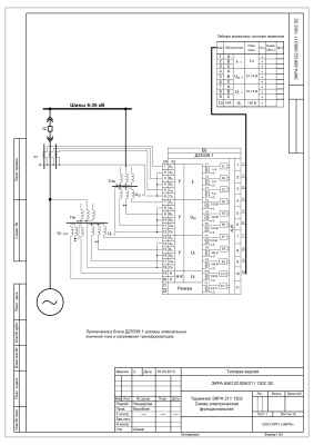 НПП Экра. Функциональная схема терминала ЭКРА 211 1302