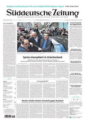 Süddeutsche Zeitung 2015 №20 Januar 26