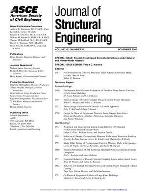 Journal of Structural Engineering 2007 №11