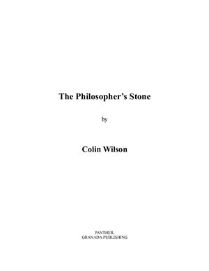 Wilson Colin. The Philosopher’s Stone