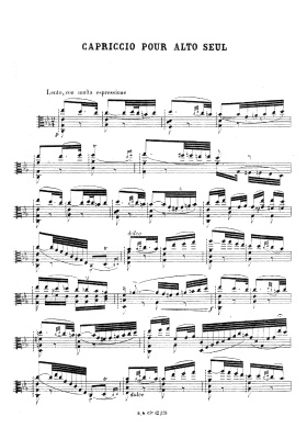 Vieuxtemps Henri. Capriccio 'Hommage à Paganini', Op.55