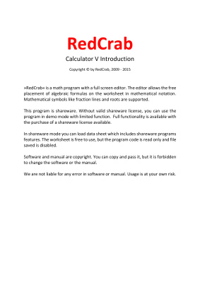 RedCrab Calculator (Portable) 5.6.1