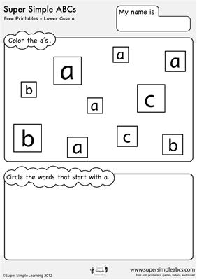 Super Simple Worksheets Английский алфавит. Часть 2