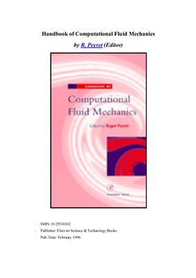 Peyret R. (ed.) Handbook of Computational Fluid Mechanics