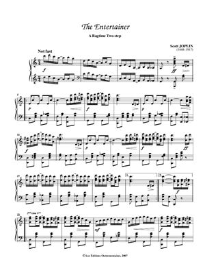 Джоплин Скотт (Joplin Scott). The Entertainer (for piano)