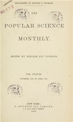 Popular Science 1891 №38 November - April