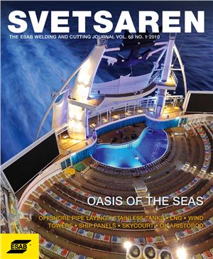 Svetsaren - Журнал концерна ЭСАБ по сварке и резке. Том. 65 2010 №01