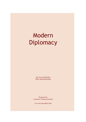 Kurbalija J. Modern Diplomacy
