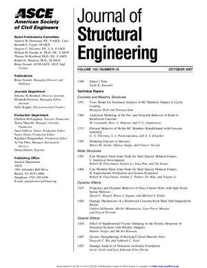 Journal of Structural Engineering 2007 №10