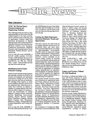 Journal of Thermal Spray Technology 1997. Vol. 06, №01