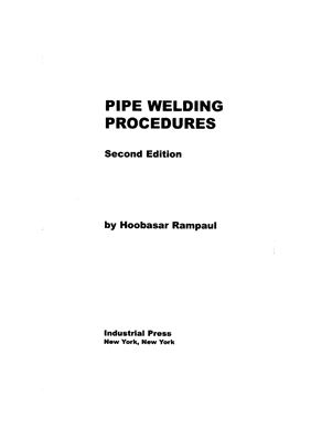 Rampaul, Hoobasar. Pipe welding procedures