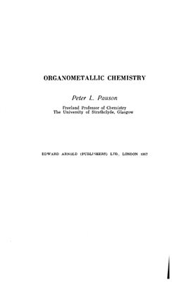 Посон П. Химия металлоорганических соединений