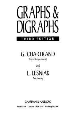 Chartrand G., Lesniak L. Graphs and Digraphs