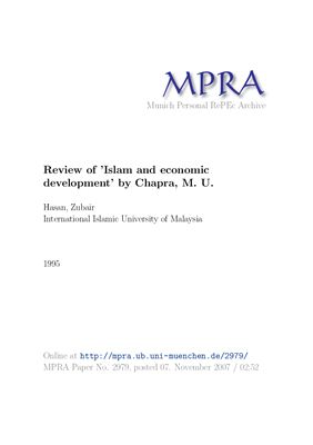 Chapra M.U. Islamic Economics: What It Is and How It Developed