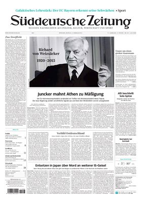 Süddeutsche Zeitung 2015 №26 Februar 2