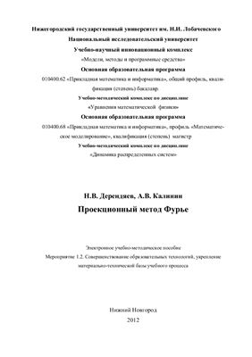 Дерендяев Н.В., Калинин А.В. Проекционный метод Фурье