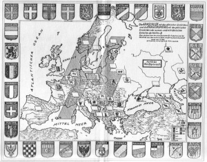 Карта Общеевропейское государство СС