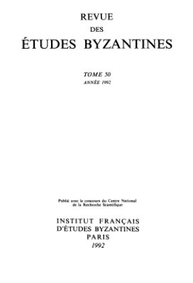 Revue des études Byzantines 1992 №50