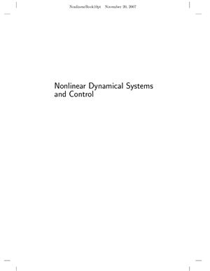 Haddad W.M. Nonlinear Dynamical Systems and Control: A Lyapunov-Based Approach