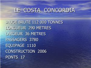 Le Costa Concordia