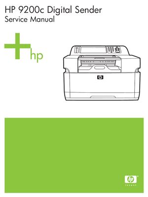 HP 9200c Digital Sender. Service Manual