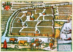 План Москвы Сигизмунда Герберштейна. 1556