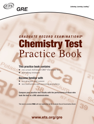 GRE. Chemistry test. Practice Book