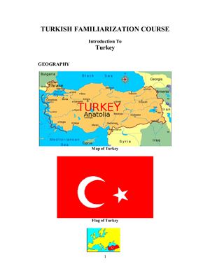 Turkish Familiarization Course