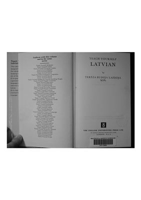 Lazdina T.B. Teach Yourself Latvian