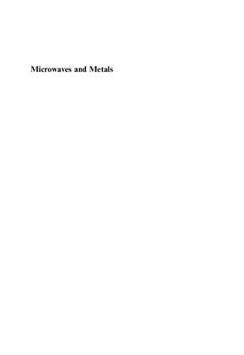 Gupta M., Leong E.W.W. Microwaves and Metals