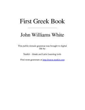 Вайт Джон В. Первый учебник греческого языка (на английском языке)