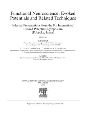 Barber C., Tsuji S. (ed.) Functional Neuroscience: Evoked Potentials and Related Techniques: Presentations from the 8th International Evoked Potentials Symposium
