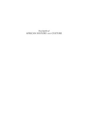 Page W.F. Encyclopedia of African History and Culture