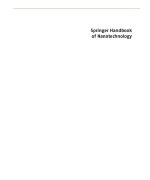 Bhushan B. Handbook of nanotechnology