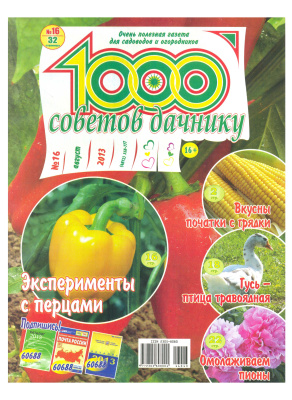 1000 советов дачнику 2013 №16