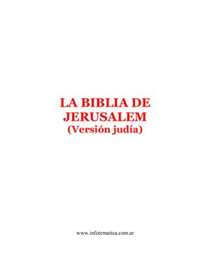 La Biblia de Jerusalém. Иерусалимская Библия на испанском языке. Язык: Español
