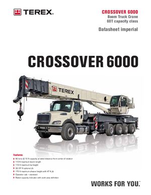 Автокран Terex Demag Crossover 6000 (Техническое описание + Чертеж + Фото)