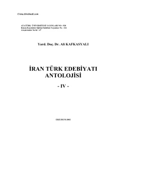 Kafkasyalı Ali. İran Türk Edebiyatı Antolojisi, IV