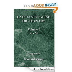 Zusne Leonard. Latvian-English Dictionary. Volume I. A-M