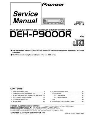 Автомагнитола PIONEER DEH-P9000R