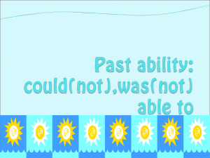 Past ability
