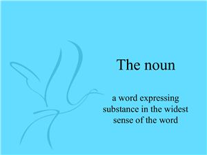 The noun