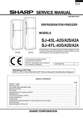 Холодильник Sharp SJ-43-47LA2