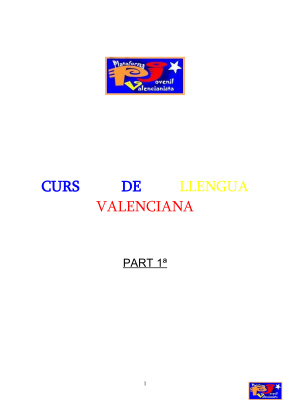 Curs de llengua valenciana, part 1