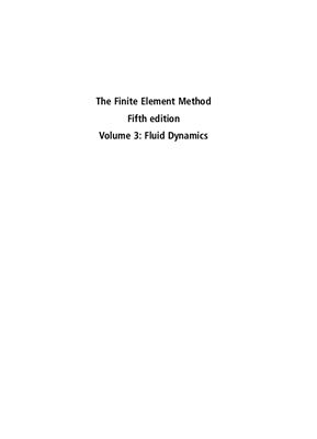 Zienkiewicz O.C. The Finite Element Method. Volume 3: Fluid Dinamics