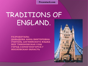 Traditions of England