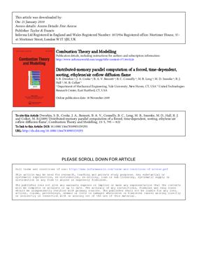 Review articles on the study of combustion. Combustion Theory and Modelling. Volumes Part 13 1-13 [1997-2009]