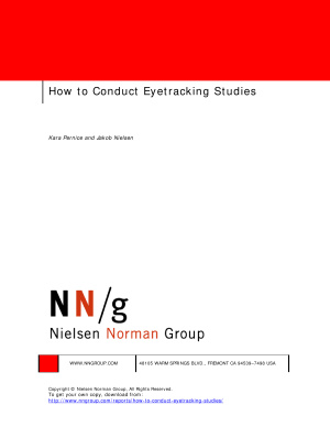 Nielsen J., Pernice K. How to Conduct Eyetracking Studies