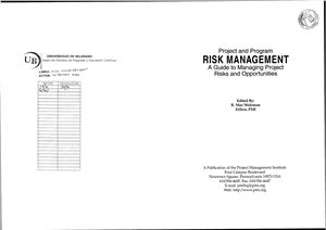 Wideman R.M. Project and Program Risk Management: A Guide to Managing Project Risks and Opportunities